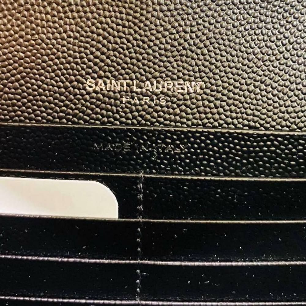 100% Auth YSL WOC Large Envelope Crossbody Bag - Picture 9 of 11